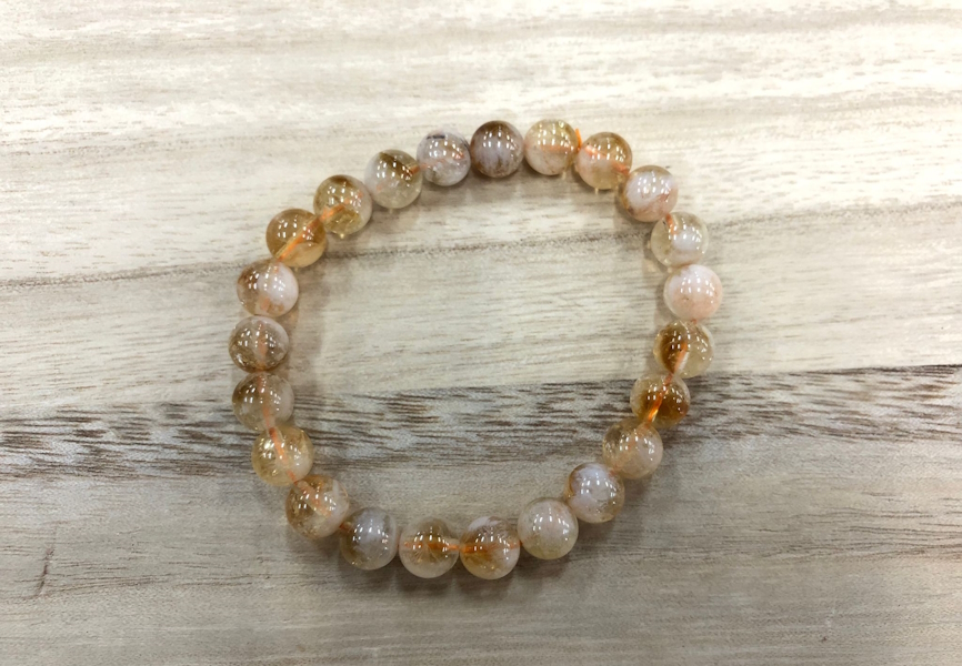 Pulsera Cuarzo Citrino bola